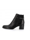 Bottine noir en cuir